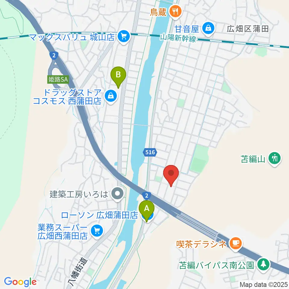 ルフォンク周辺のコンビニエンスストア一覧地図