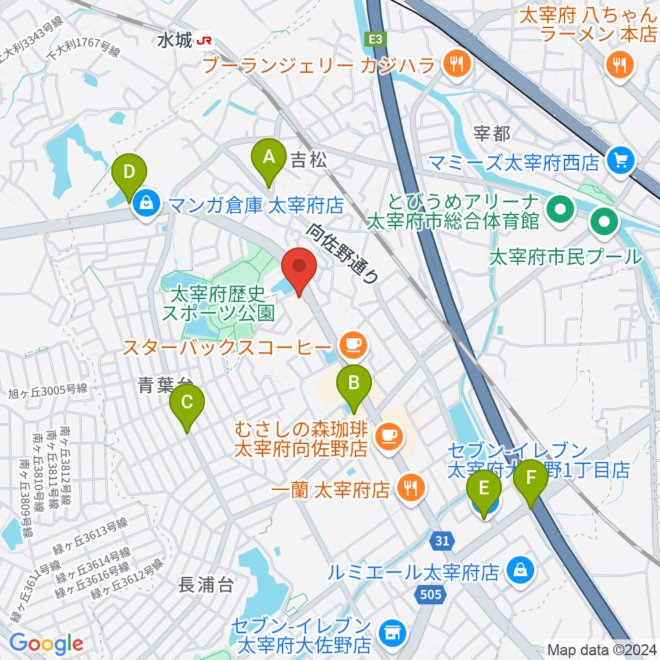 カワイ福岡周辺のコンビニエンスストア一覧地図