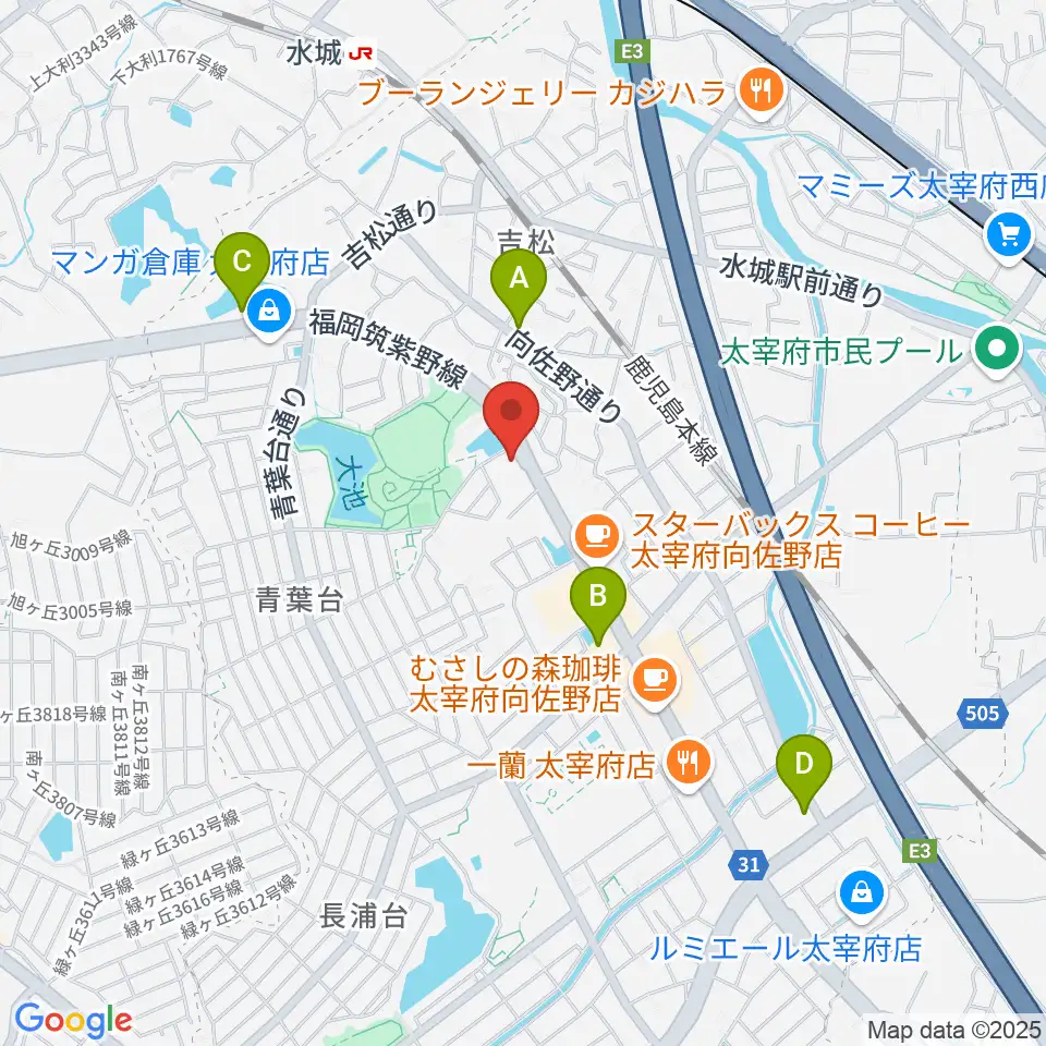 カワイ福岡周辺のコンビニエンスストア一覧地図