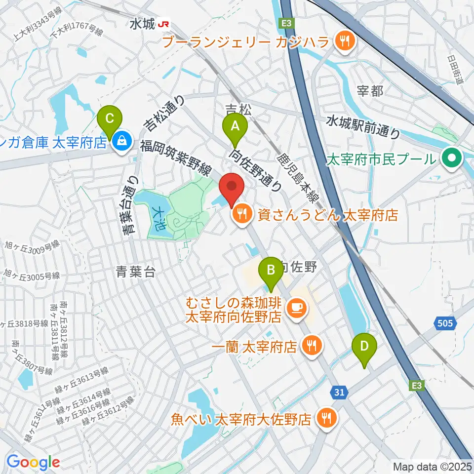 カワイ福岡周辺のコンビニエンスストア一覧地図