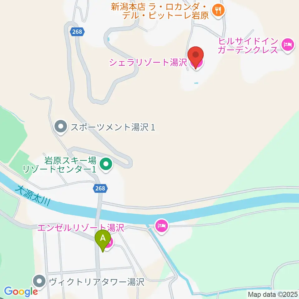 シェラリゾート湯沢周辺のコンビニエンスストア一覧地図