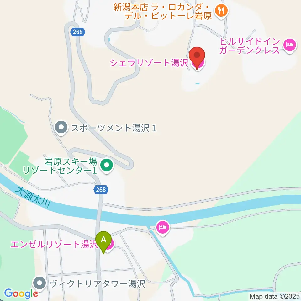 シェラリゾート湯沢周辺のコンビニエンスストア一覧地図