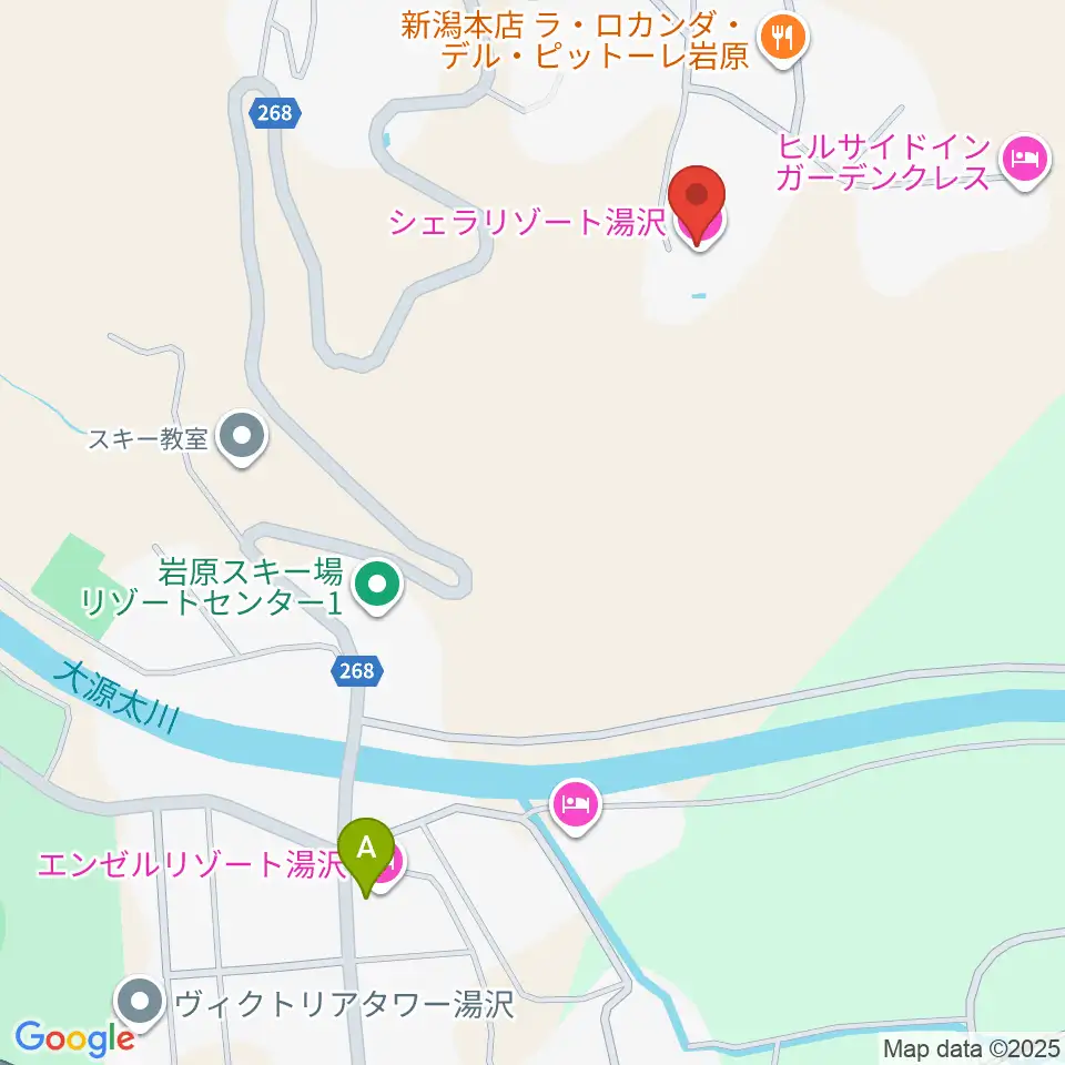 シェラリゾート湯沢周辺のコンビニエンスストア一覧地図