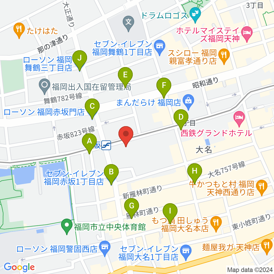 ENOTN Akasaka Studio周辺のコンビニエンスストア一覧地図