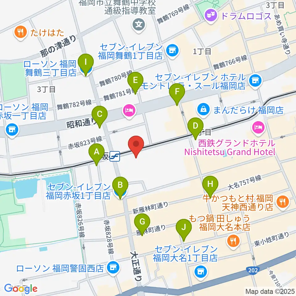 ENOTN Akasaka Studio周辺のコンビニエンスストア一覧地図
