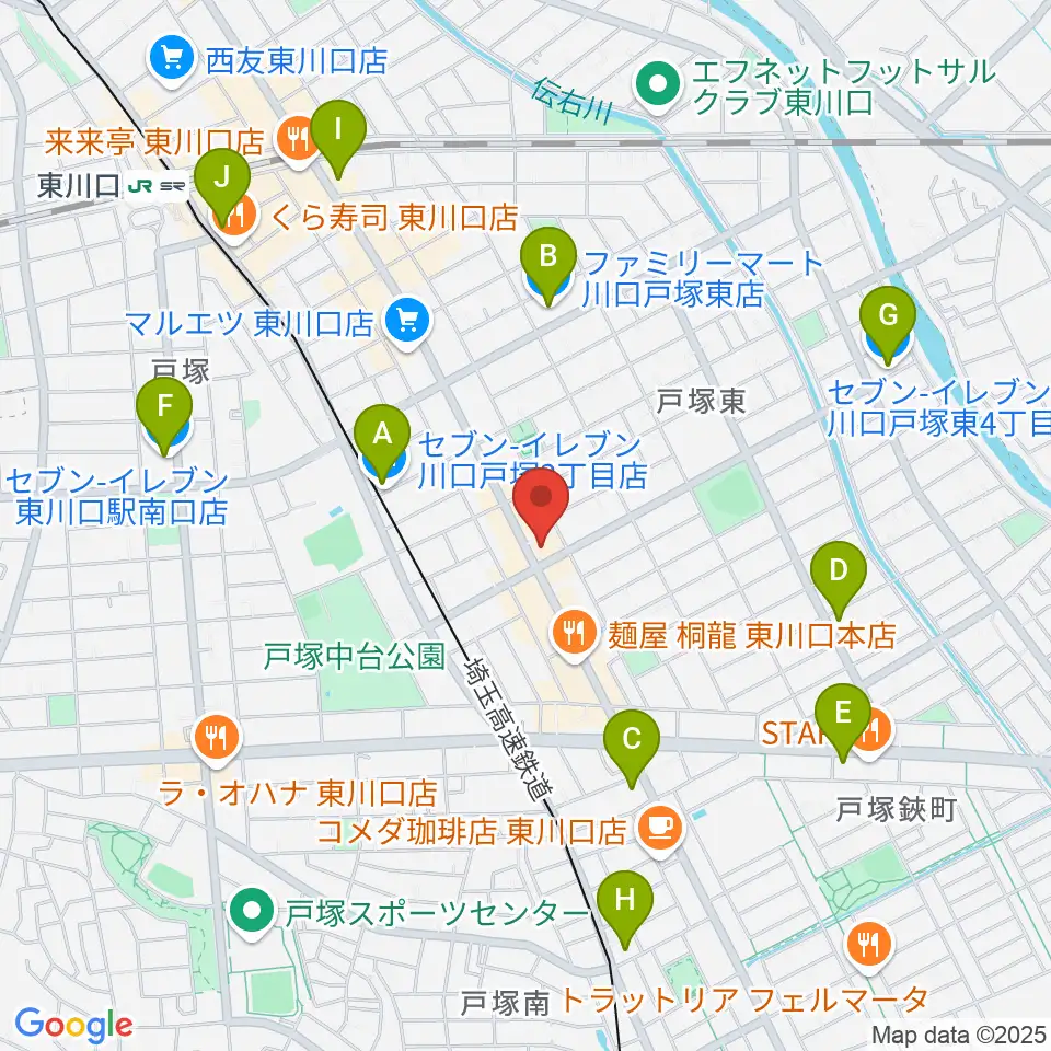 G・クレフ周辺のコンビニエンスストア一覧地図