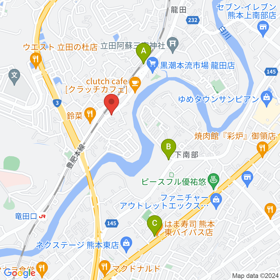 ミュージックスタジオ マーチ周辺のコンビニエンスストア一覧地図