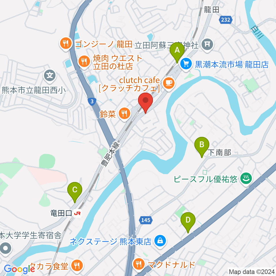 ミュージックスタジオ マーチ周辺のコンビニエンスストア一覧地図