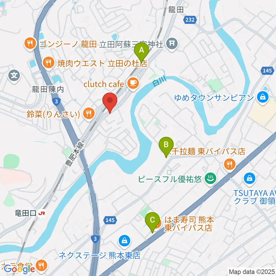 ミュージックスタジオ マーチ周辺のコンビニエンスストア一覧地図