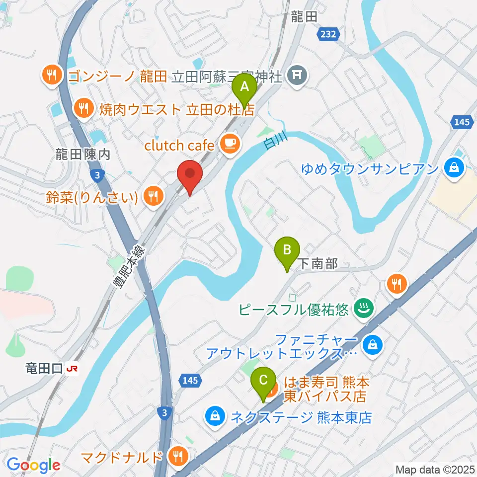 ミュージックスタジオ マーチ周辺のコンビニエンスストア一覧地図