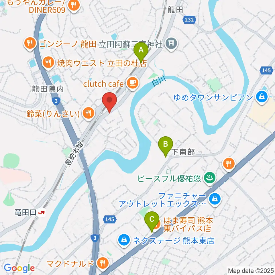 ミュージックスタジオ マーチ周辺のコンビニエンスストア一覧地図