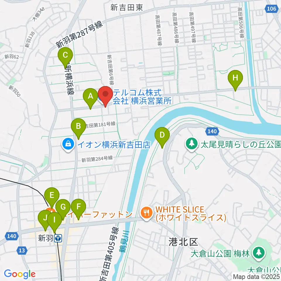 貝塚音楽教室周辺のコンビニエンスストア一覧地図