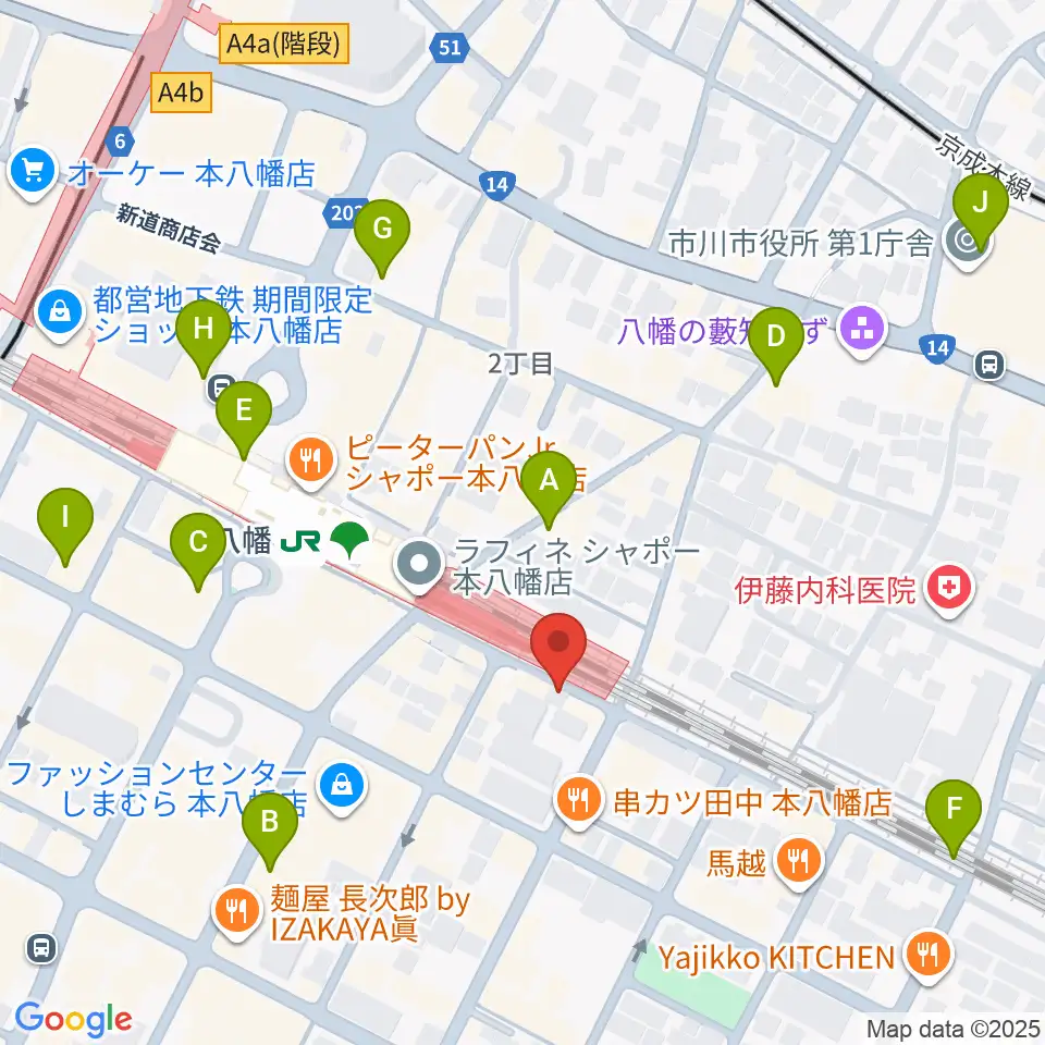 島村楽器 Wind & Repair周辺のコンビニエンスストア一覧地図