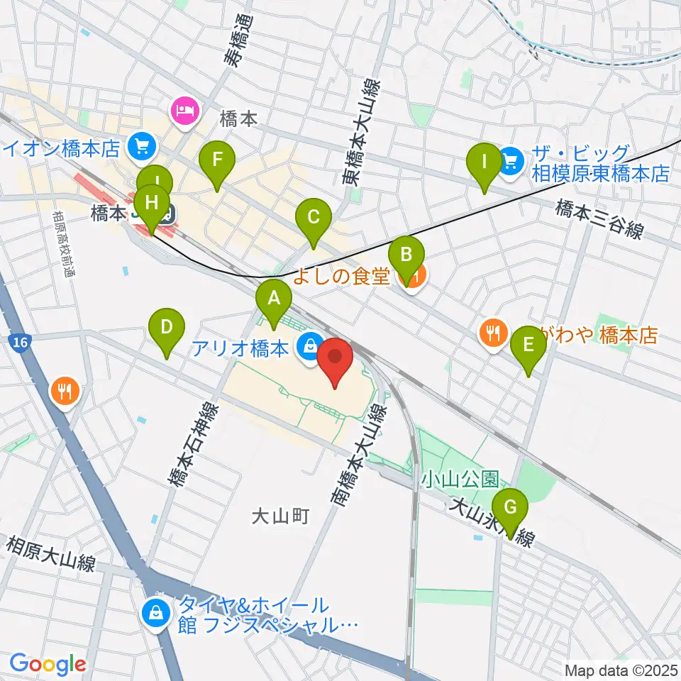 島村楽器 アリオ橋本店周辺のコンビニエンスストア一覧地図