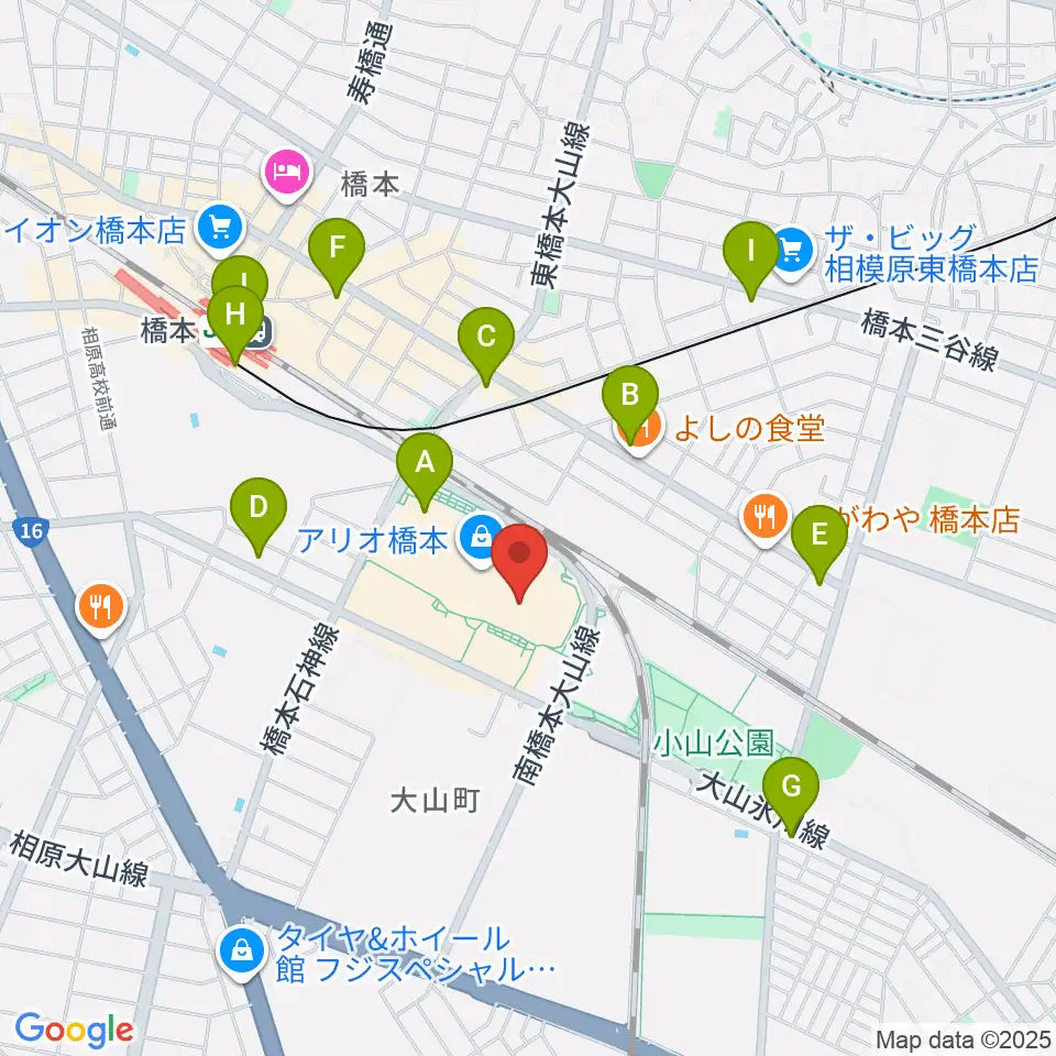 島村楽器 アリオ橋本店周辺のコンビニエンスストア一覧地図