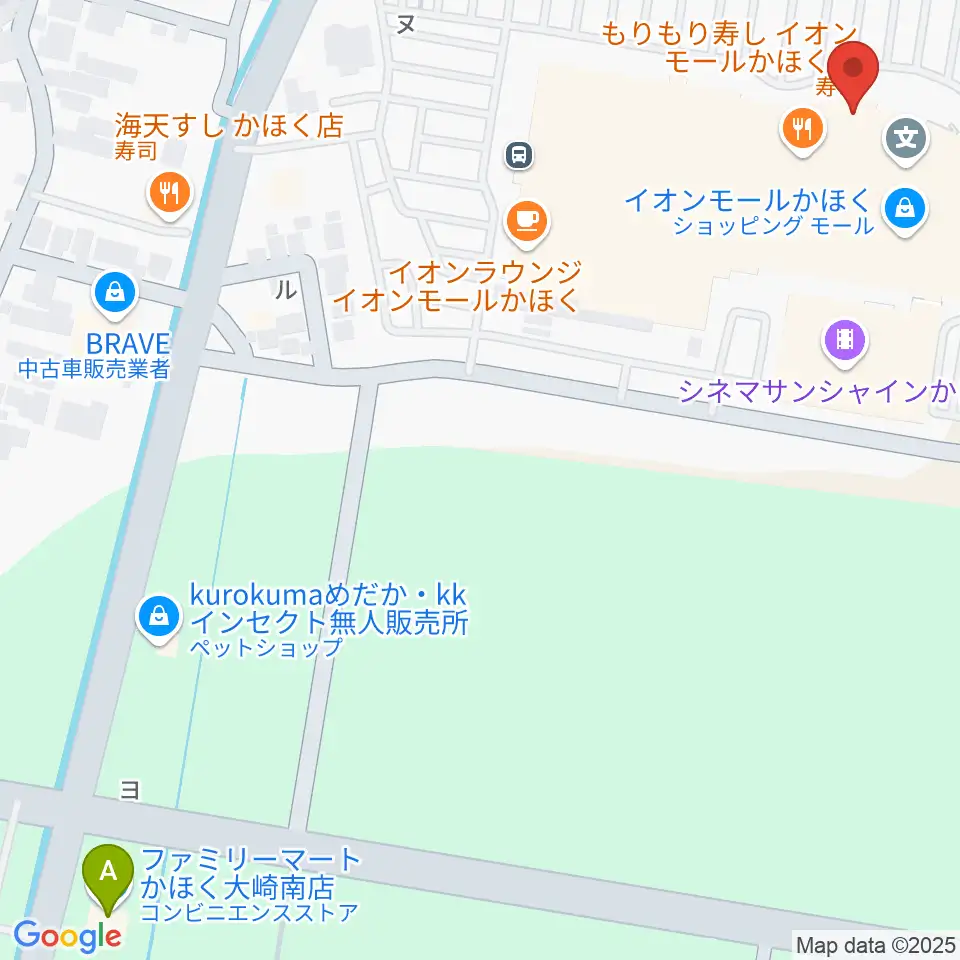 島村楽器 イオンモールかほく店周辺のコンビニエンスストア一覧地図