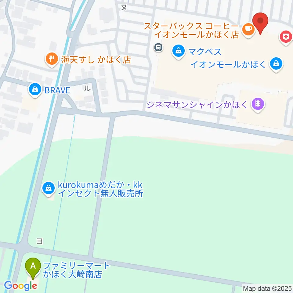 島村楽器 イオンモールかほく店周辺のコンビニエンスストア一覧地図