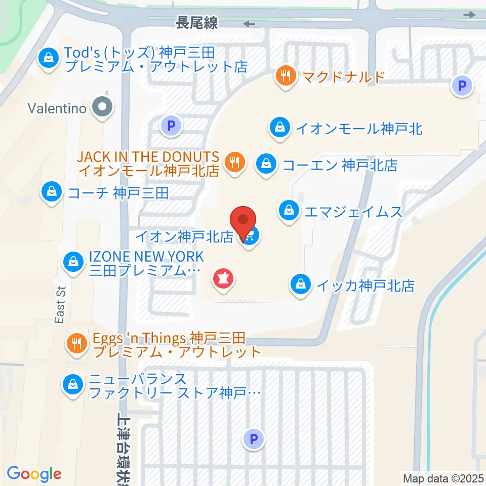 島村楽器 イオンモール神戸北店周辺のコンビニエンスストア一覧地図