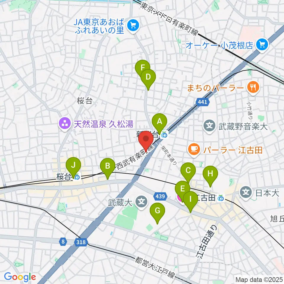 GALLERY STUDIO 1619.周辺のコンビニエンスストア一覧地図