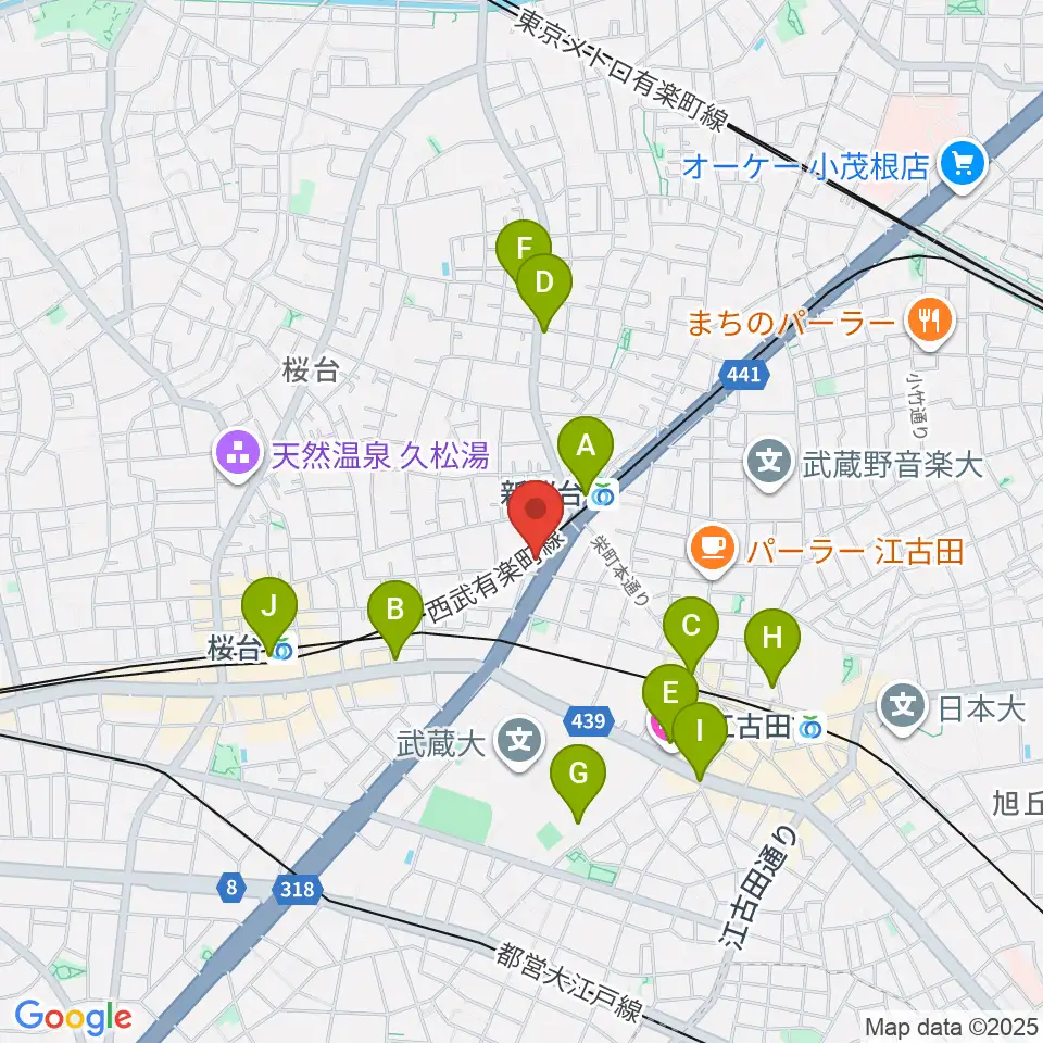 GALLERY STUDIO 1619.周辺のコンビニエンスストア一覧地図