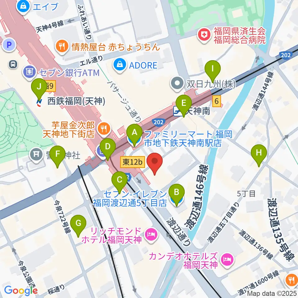 BIGBOSS福岡周辺のコンビニエンスストア一覧地図