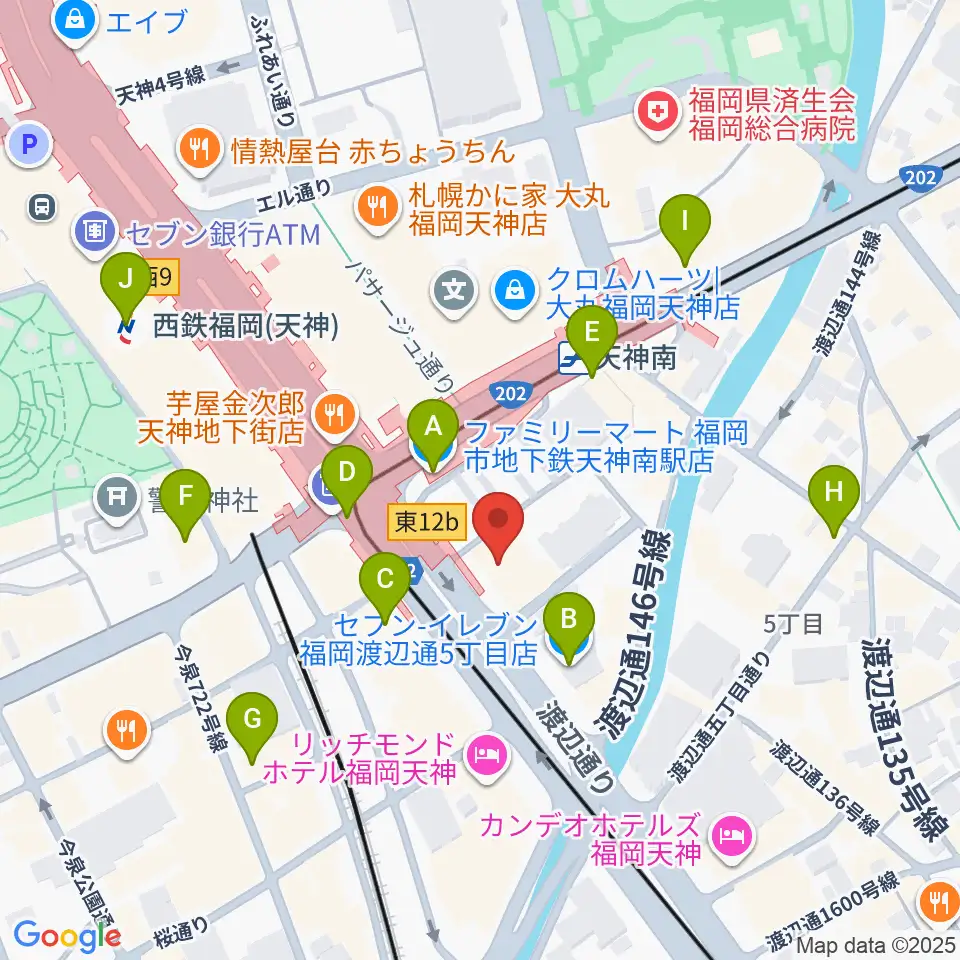 BIGBOSS福岡周辺のコンビニエンスストア一覧地図