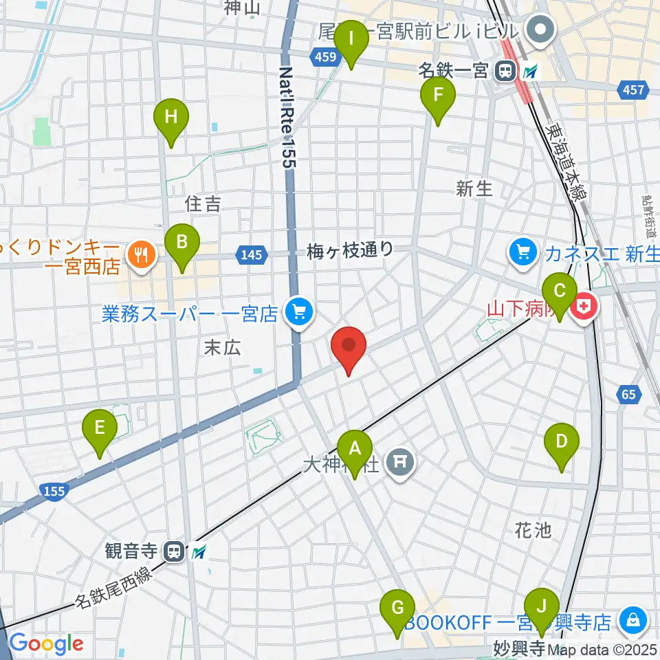 Grace MACK グレースマック周辺のコンビニエンスストア一覧地図