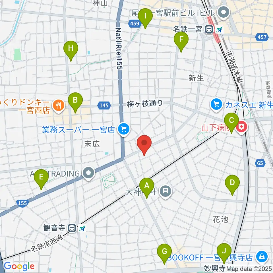 Grace MACK グレースマック周辺のコンビニエンスストア一覧地図