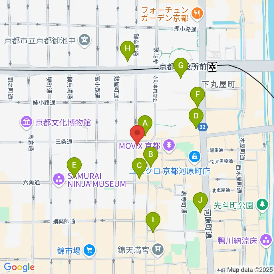 ギア-GEAR-専用劇場周辺のコンビニエンスストア一覧地図