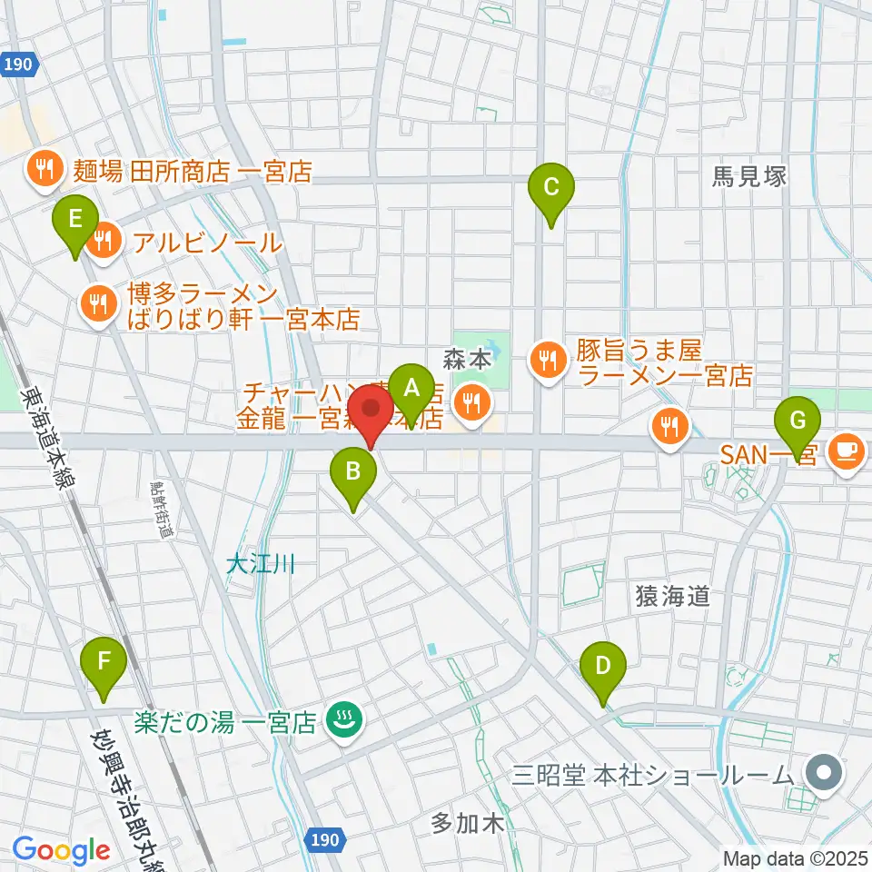 アム グリフブレット周辺のコンビニエンスストア一覧地図