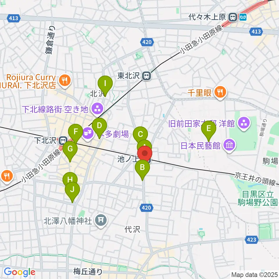 The Guitar Lounge周辺のコンビニエンスストア一覧地図