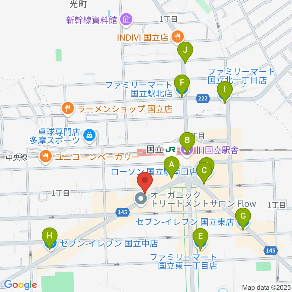 FAR EAST GUITARS周辺のコンビニエンスストア一覧地図