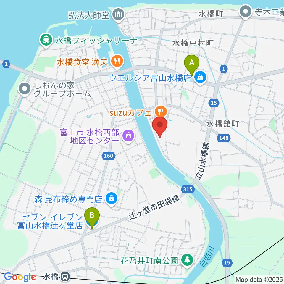 ギターショップHIRUYA周辺のコンビニエンスストア一覧地図