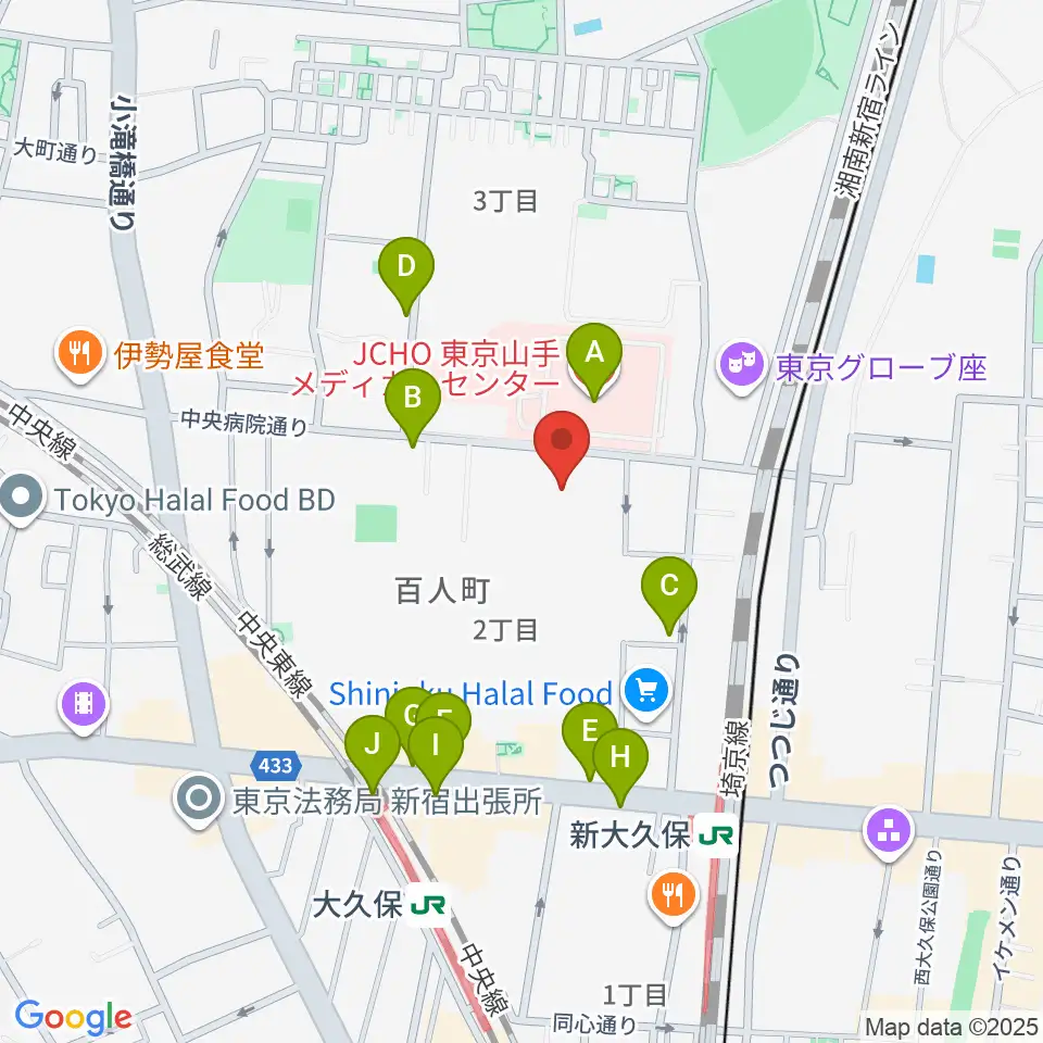 STUDIO VIRTUOSI周辺のコンビニエンスストア一覧地図