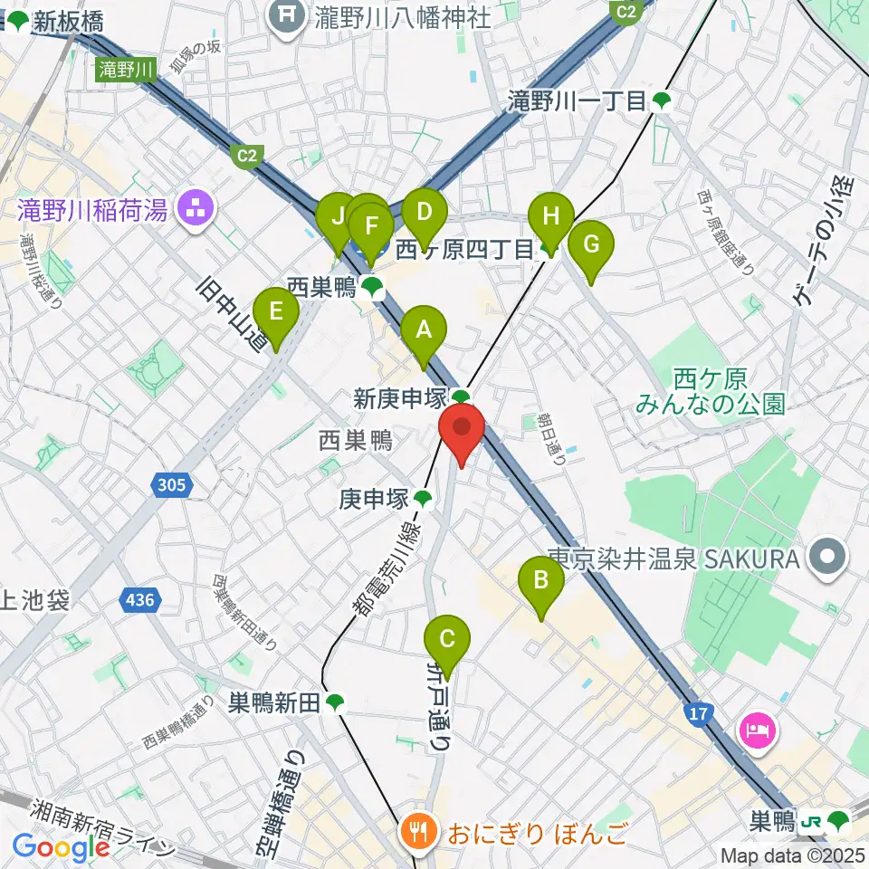 スタジオフォー周辺のコンビニエンスストア一覧地図