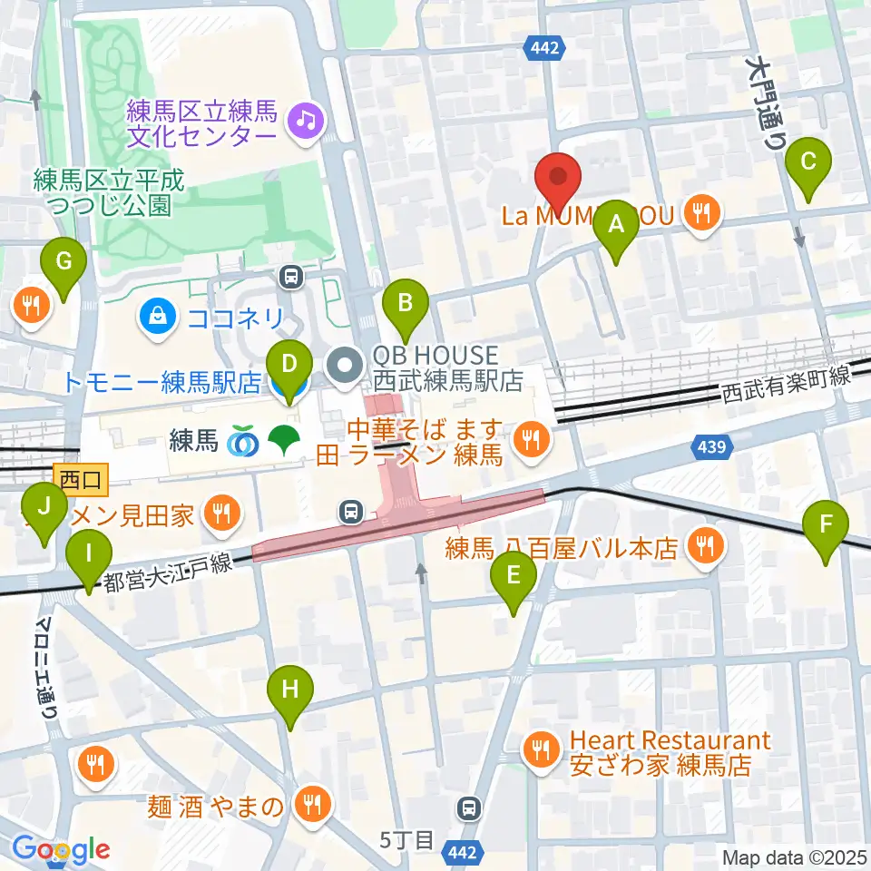 スタジオマザーハウス練馬店周辺のコンビニエンスストア一覧地図