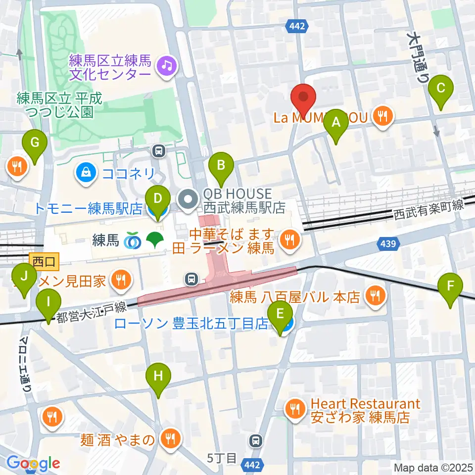 スタジオマザーハウス練馬店周辺のコンビニエンスストア一覧地図