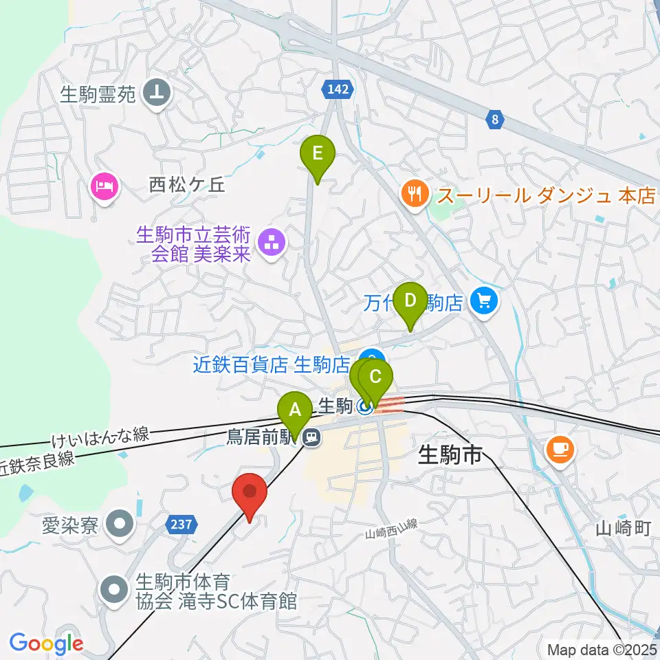 FIVE PENNIES周辺のコンビニエンスストア一覧地図