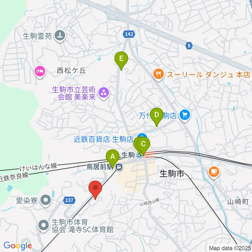 FIVE PENNIES周辺のコンビニエンスストア一覧地図