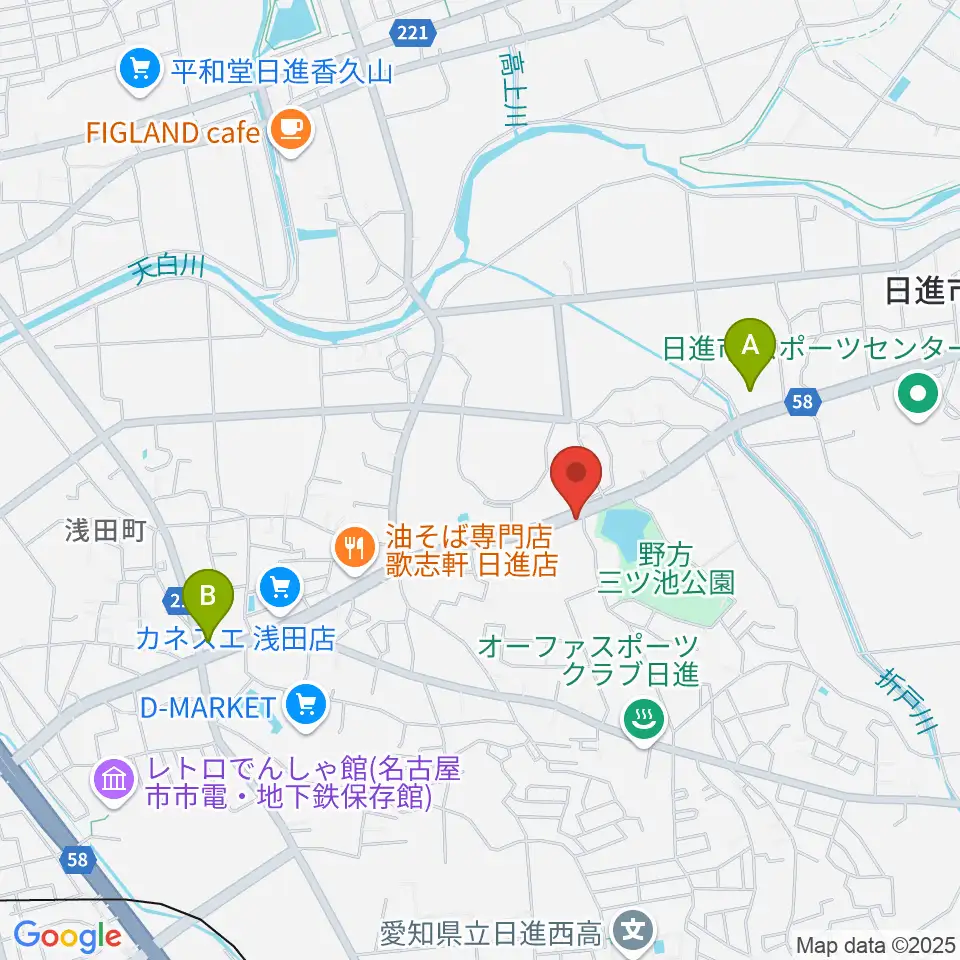 トーンウッドギター工房周辺のコンビニエンスストア一覧地図