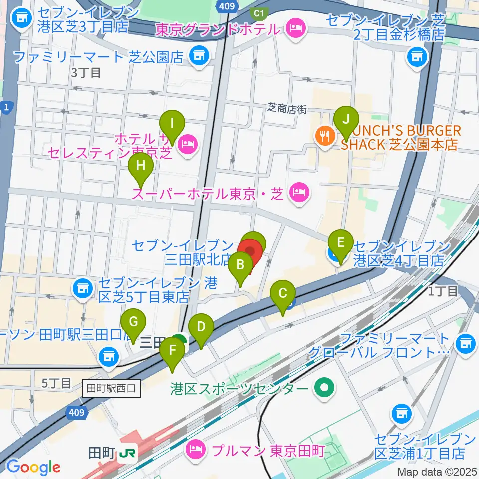 MIT STUDIO周辺のコンビニエンスストア一覧地図