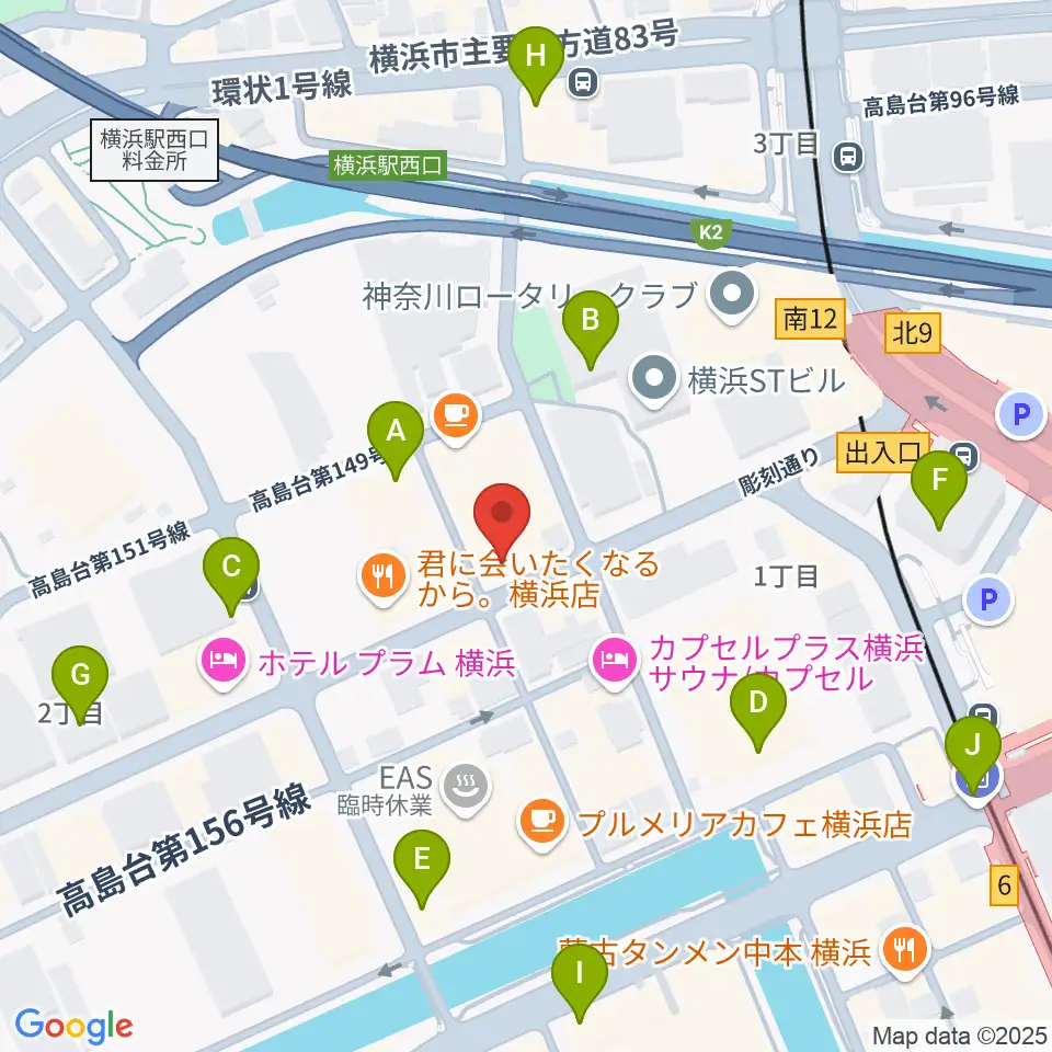 横浜センター ヤマハミュージック周辺のコンビニエンスストア一覧地図