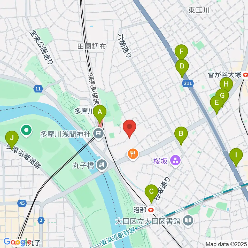 Bottom's Up Guitars周辺のコンビニエンスストア一覧地図