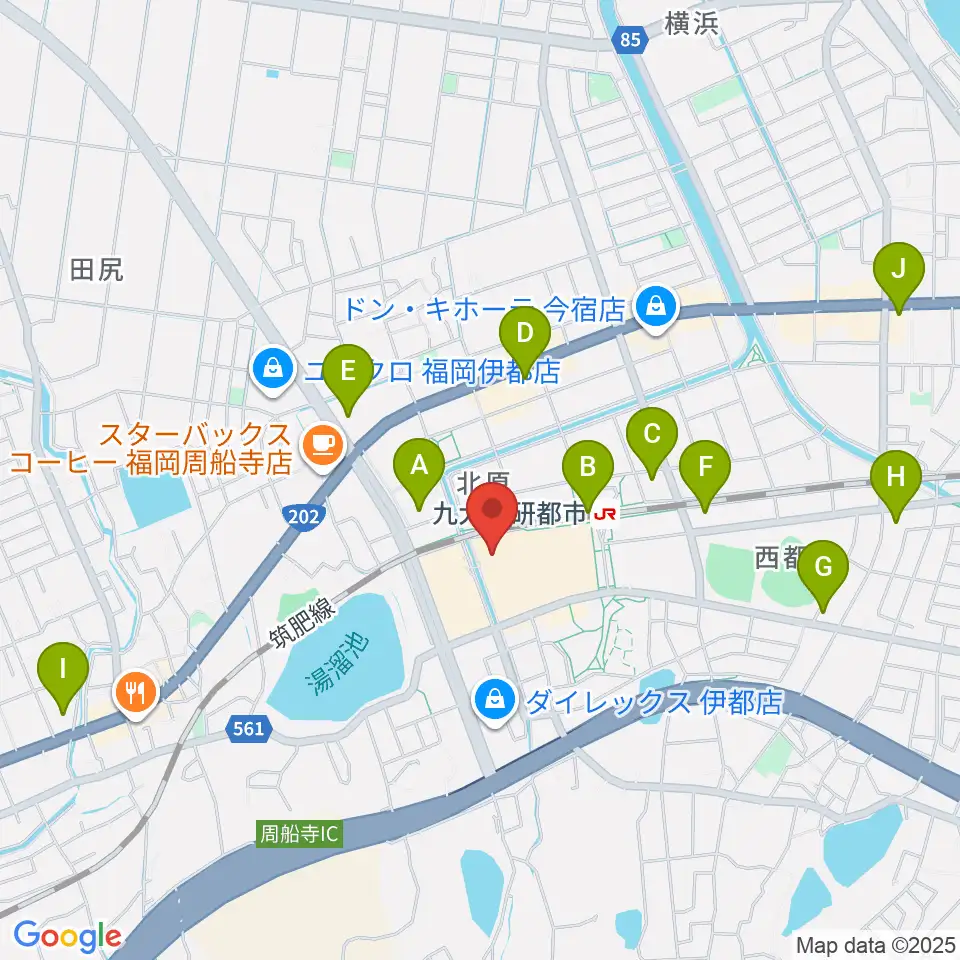 ヨシダ楽器イオン福岡伊都店周辺のコンビニエンスストア一覧地図