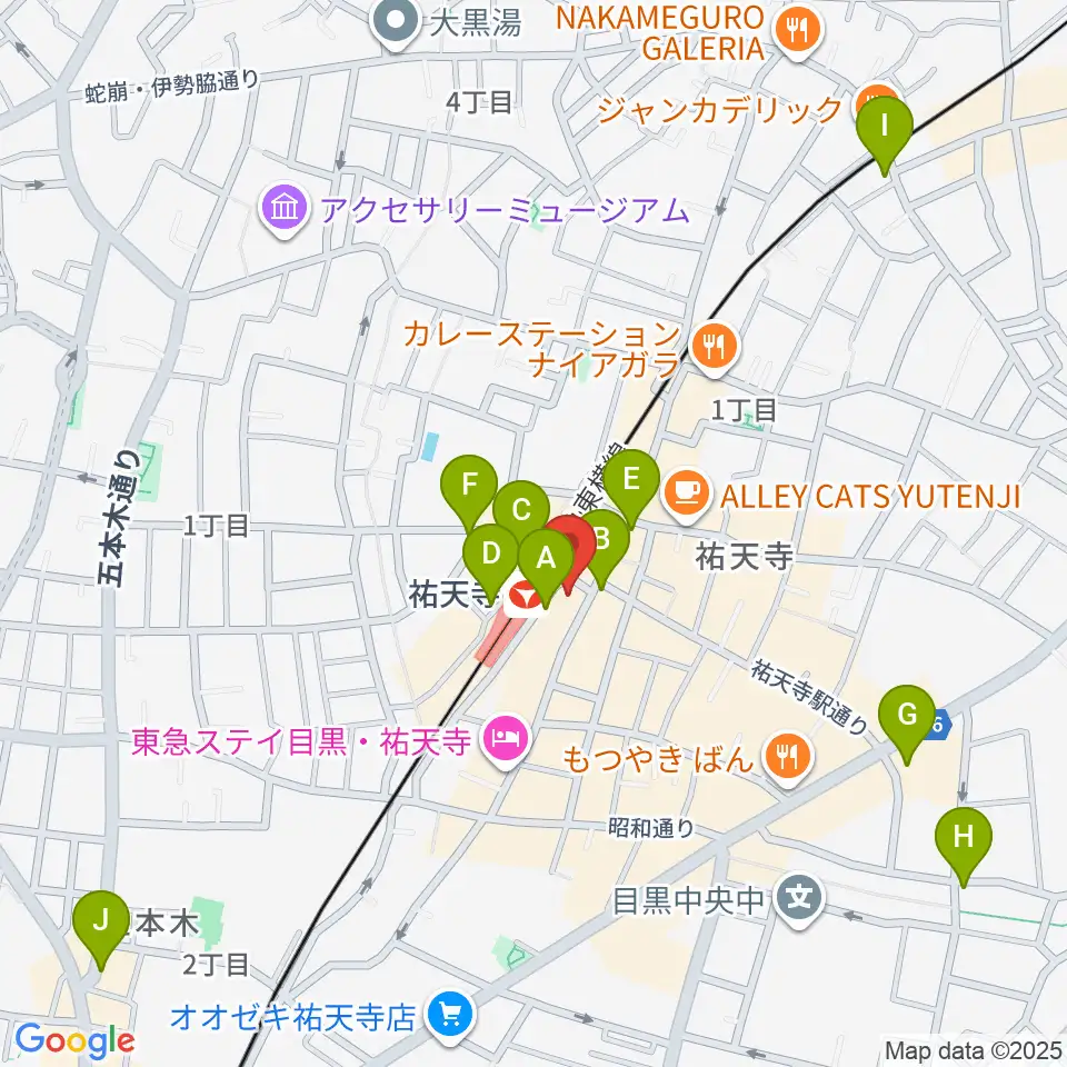ポエポエ東京周辺のコンビニエンスストア一覧地図