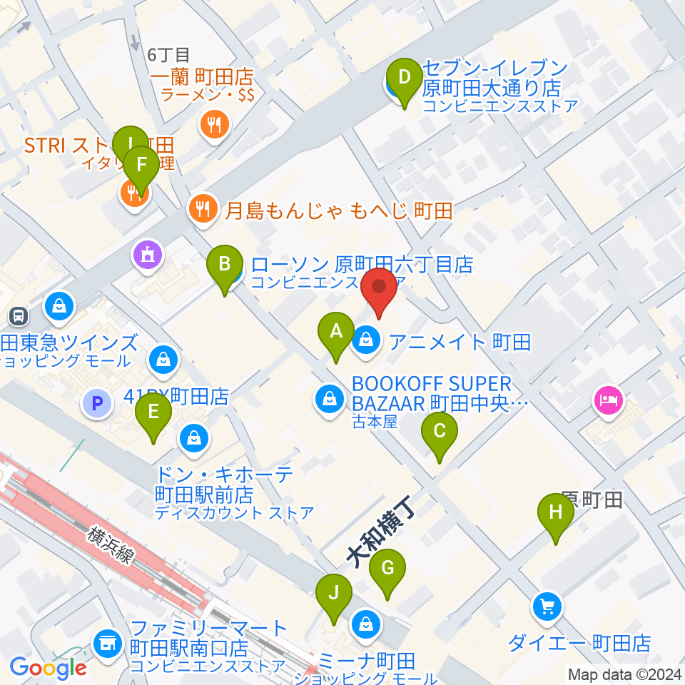 音好堂周辺のコンビニエンスストア一覧地図