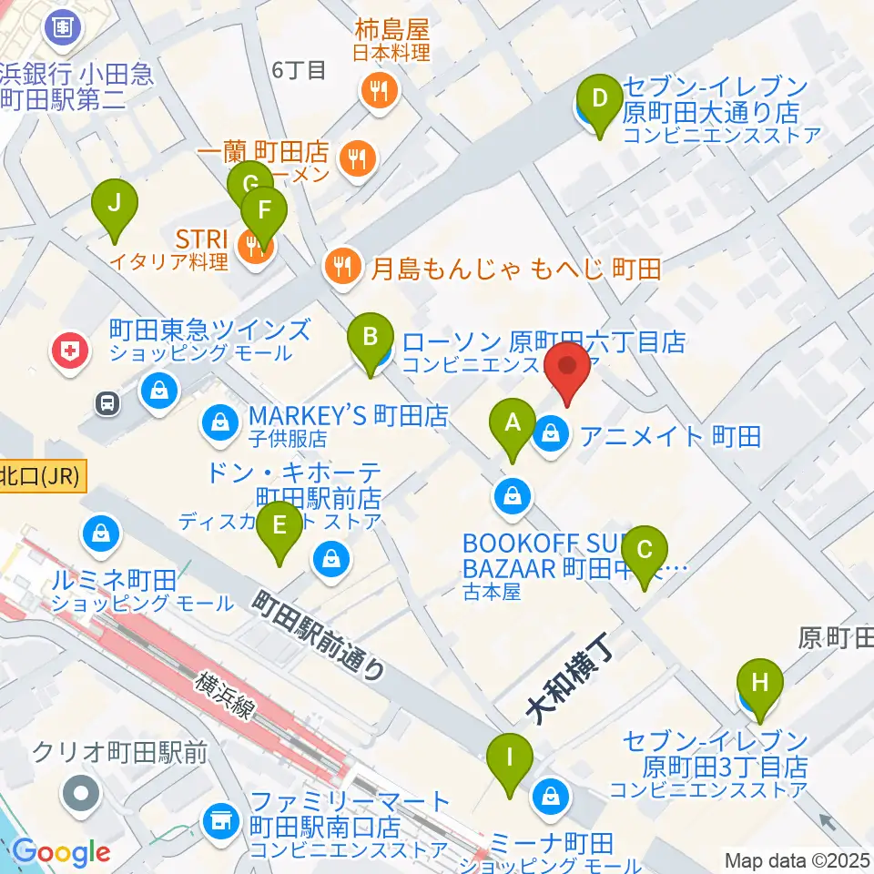 音好堂周辺のコンビニエンスストア一覧地図