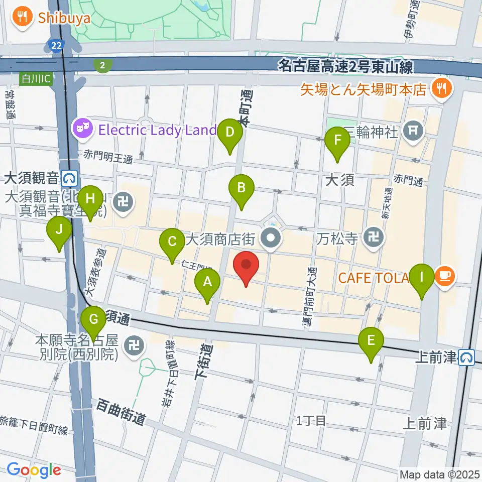 リアルスタンダード周辺のコンビニエンスストア一覧地図