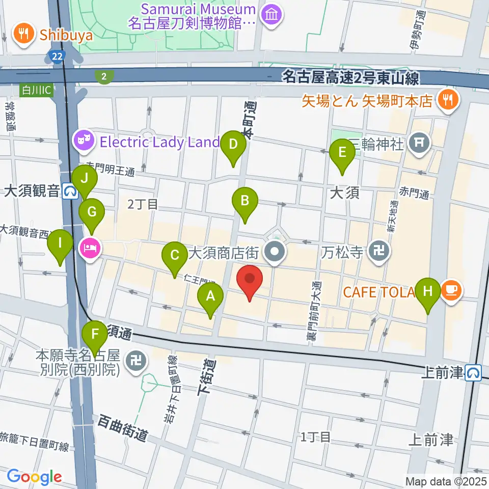リアルスタンダード周辺のコンビニエンスストア一覧地図