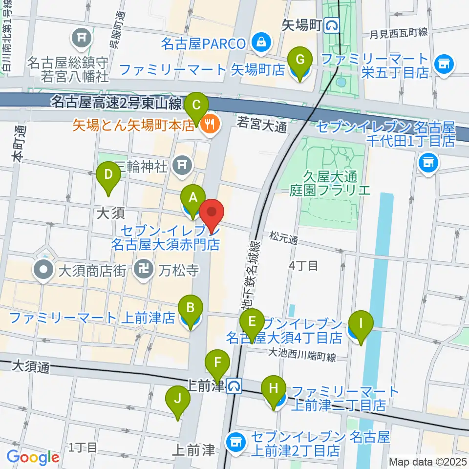 BIGBOSS名古屋周辺のコンビニエンスストア一覧地図